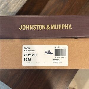 NIB Johnston & Murphy Black Glove Mule “Edith” - size 10
